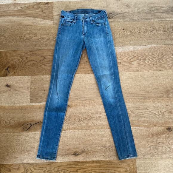 Citizens of Humanity - Faded Skinny Jeans in Blue - Picture 1 of 8